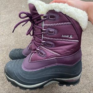KAMIK PURPLE SNOW BOOTS- Size 7.